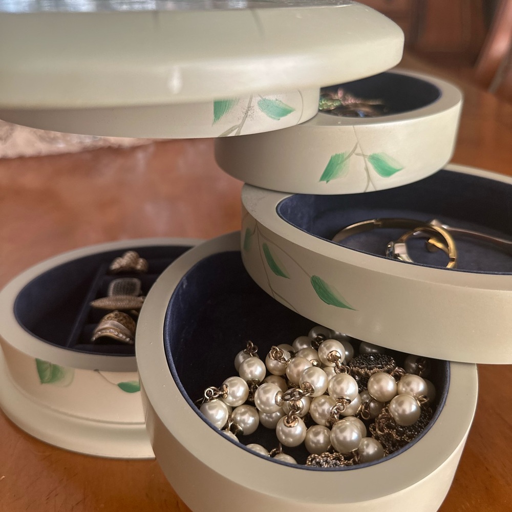 FLEX ZORN Floral Jewelry Box with Compartments - Picture 13 of 16